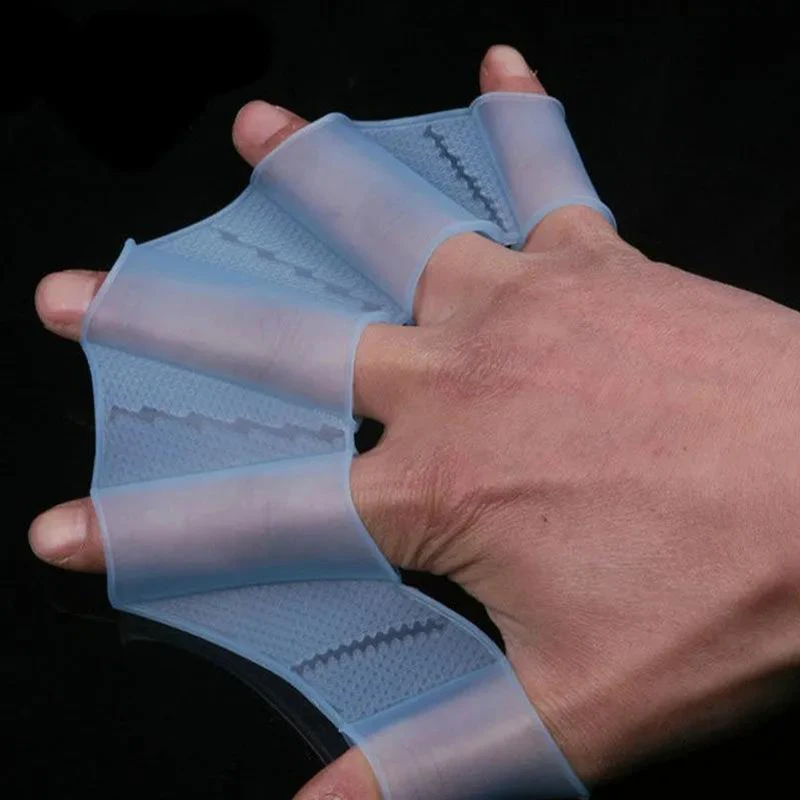 

Плавательные силиконовые перчатки весло снаряжение для подводного плавания утиные лапки половина ладони обучение фристайлу для детей и му...