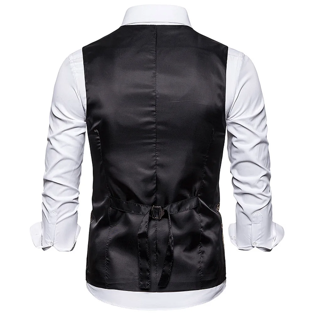 

Men's leisure suit, waistcoat, striped vest, best man's suit vest