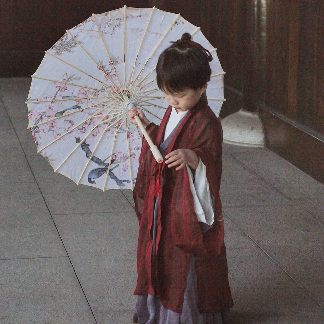 Детский мини-зонтик в китайском стиле Hanfu для фотосъемки девушек зонт древнего