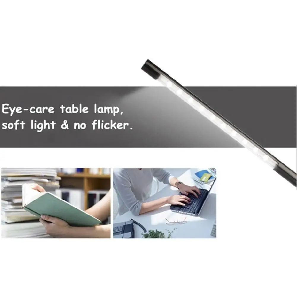 

Adjustable USB Reading LED Touch Dimmable Flexible Solid Clip Desk Lamp