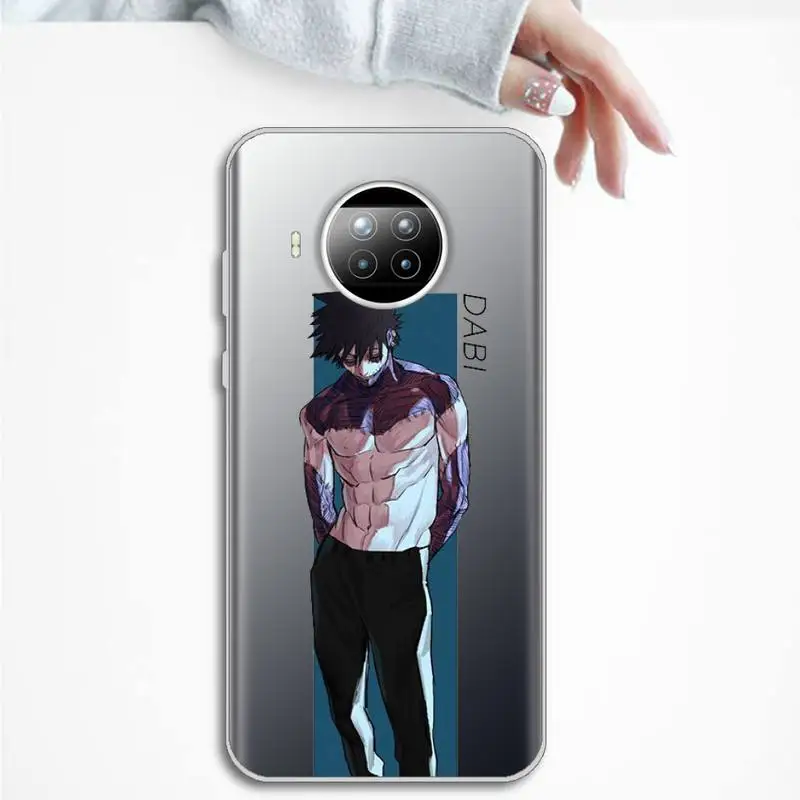 

dabi boku no hero academia manga Phone Case Transparent Clear for Xiaomi Redmi note 10 t 8 9 pro lite 11