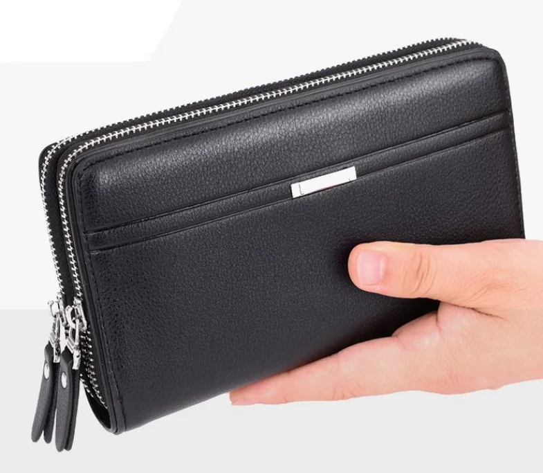 2021 Men's Wallet Long Purse Coin Case Passport Cover For Men Credit Card Holder
