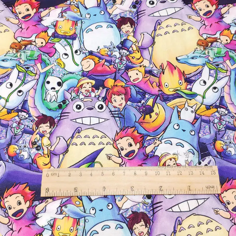 BTY 1 ярд хлопчатобумажная ткань-кавайные японские Мультяшные персонажи Милый Мой