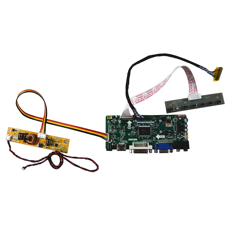 

M.NT68676.2A HDMI DVI VGA LCD Controller Board For 1366x768 18.5inch HT185WX1-100 2CCFL LVDS Driver Board