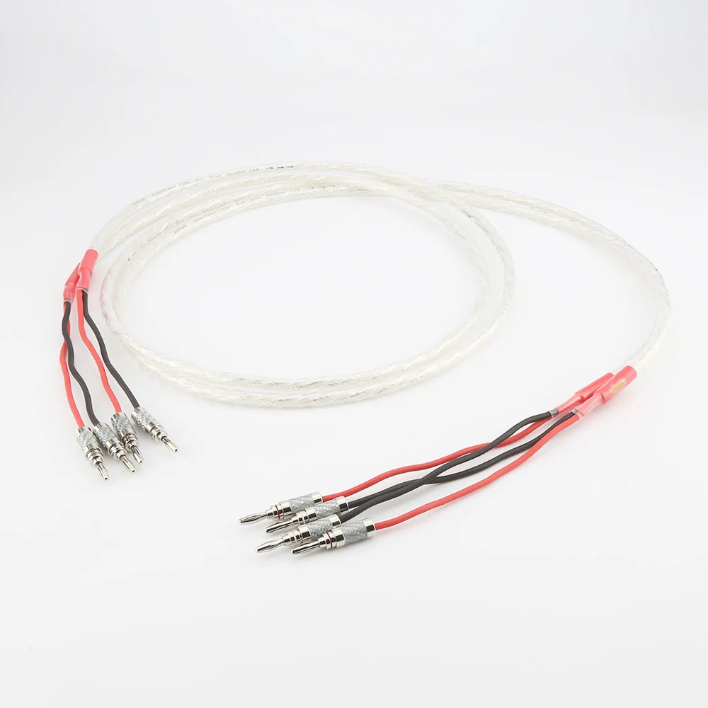 

Audiocrast AS220 One Pair HIFI Silver-plated Speaker Cable Hi-end 6N OCC Speaker Wire Loudspeaker cable