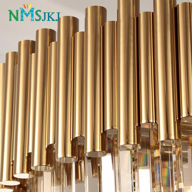 Современный топ из нержавеющей стали с золотым покрытием светодиодный