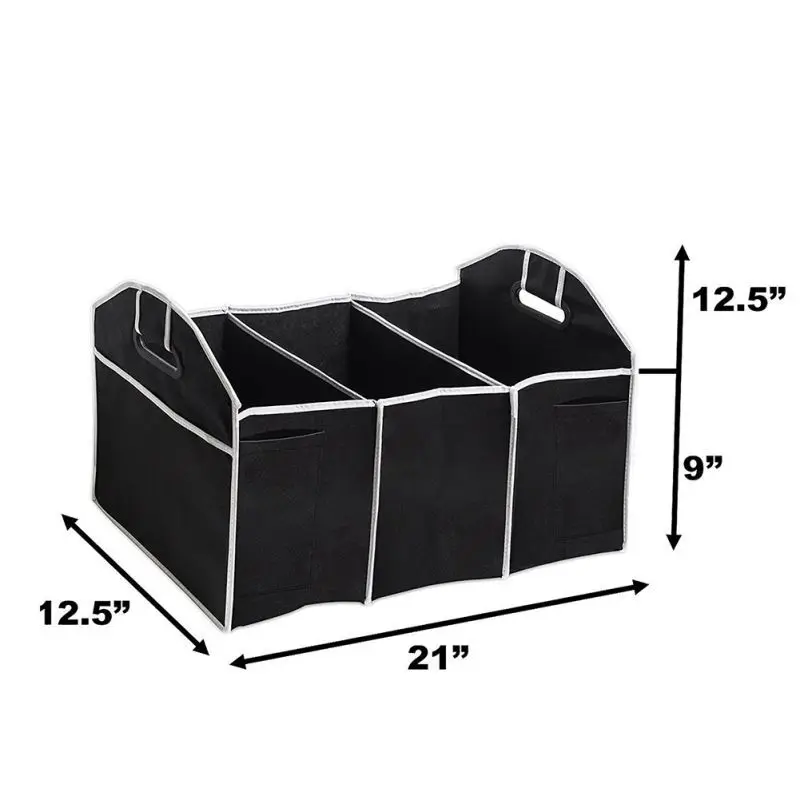 

Portable Car Trunk Organizer Eco-Friendly Collapsible Cargo Storage Box For Auto Trucks Storage Foldin Bag For Emergency Storage