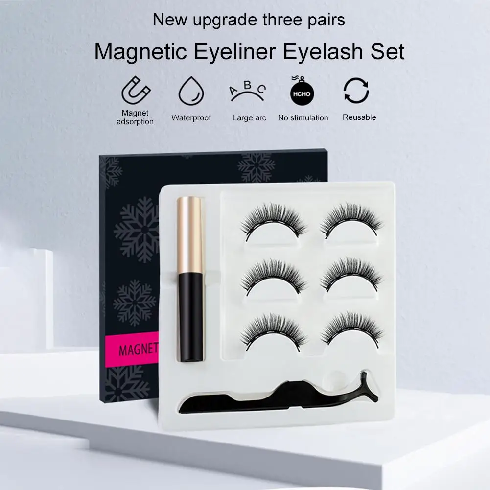 Набор ресниц магнитные ресницы Магнитная подводка для глаз набор завивки Магнит