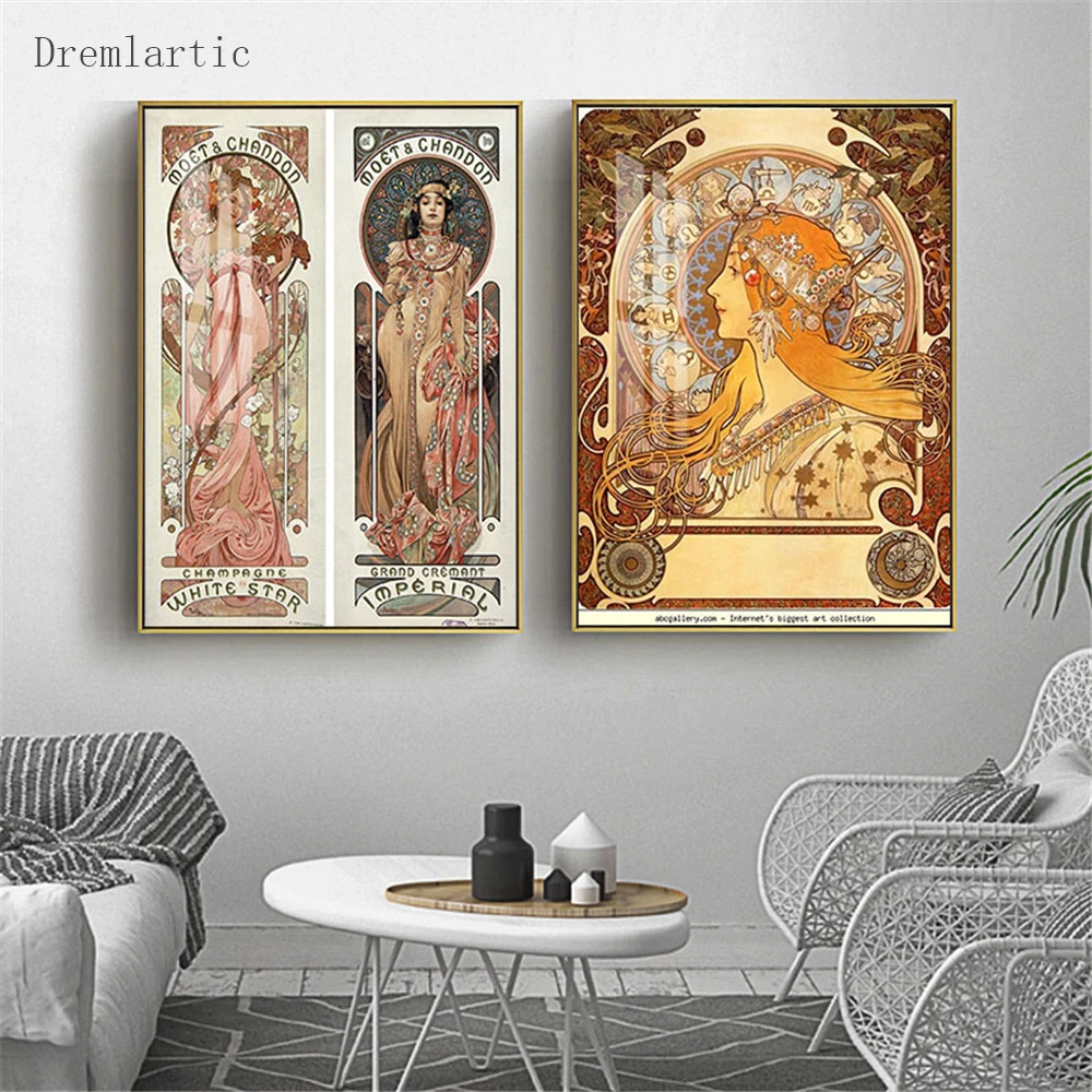 Плакат Alphonse Fly художественный Декор для дома печать на холсте шелковая ткань