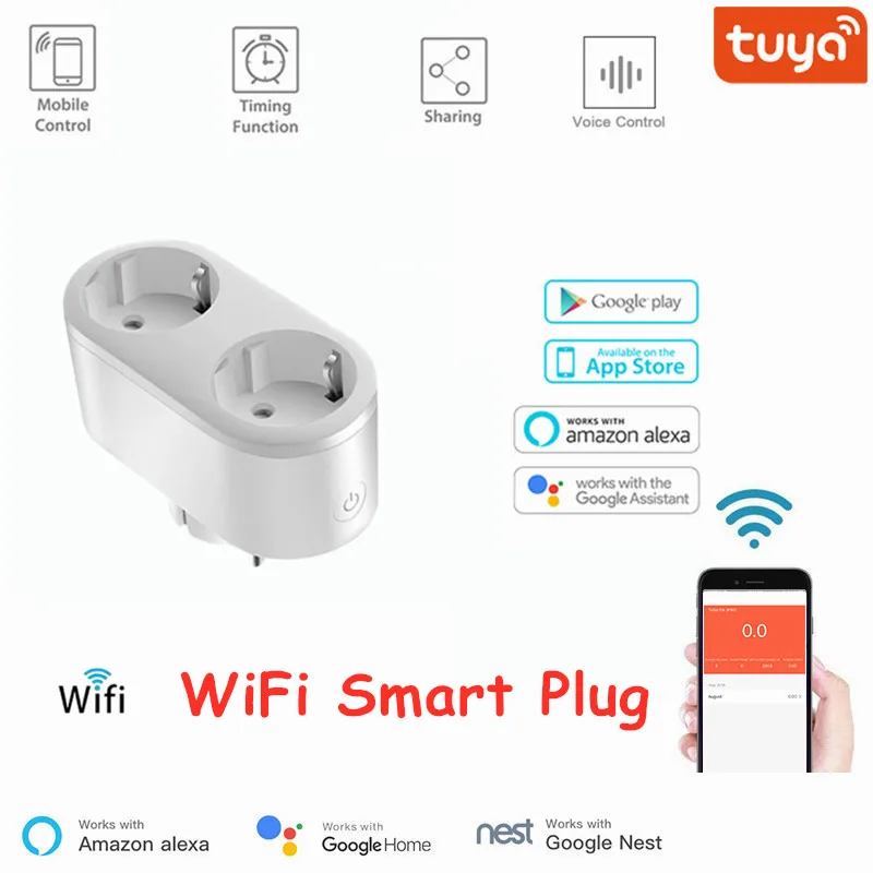 

Умная розетка с Wi-Fi, 16 А, с голосовым управлением