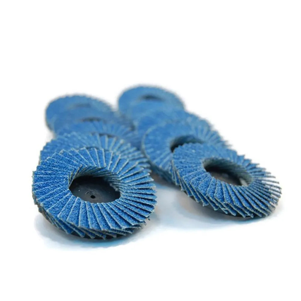 

10Pcs 3Inch 75mm 60/80Grit Roll Lock Flap Sanding Disc Quick Change Grinding Wheels