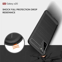 for samsung galaxy s20 fe s 20 ultra case shockproof bumper carbon fiber soft cover for samsung s20 s 20 plus 5g phone cases