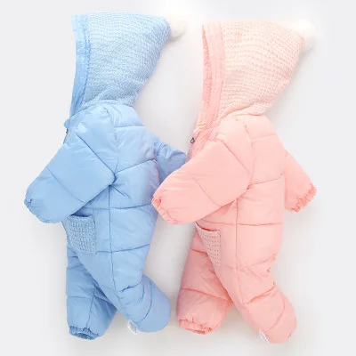 

Winter Clothes Infant Baby Snowsuit Boy Girl Romper Jacket Hooded Jumpsuit Warm Thick Coat Outfit 2022 Vetement New Fille Hiver