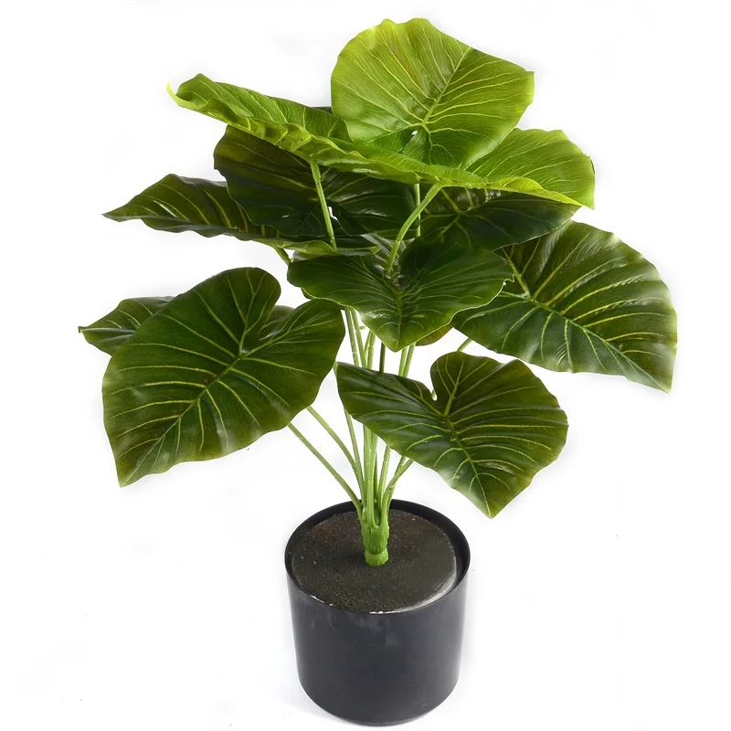 1 букет/12 листьев Искусственные пластиковые листья редиса зеленое растение для