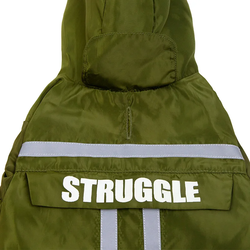 

EXCELLENT ELITE SPANKER Pet Dog Raincoat Waterproof and Windproof Two-Layer Dog Raincoat Can Receive Raincoat Teddy Pet Harness