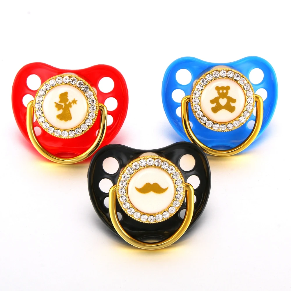 Силиконовая соска для новорожденных с золотым тиснением|Соска-пустышка| |