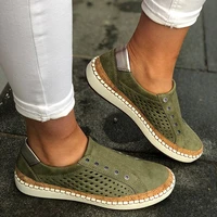 2022 breathable ladies vulcanized shoes summer ladies casual shoes fashion hollow ladies sports shoes light loafers
