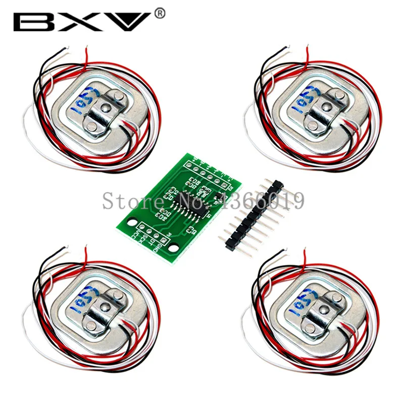 4 шт. 50 кг электронные весы датчики нагрузки и модуль HX711 AD набор инструментов для