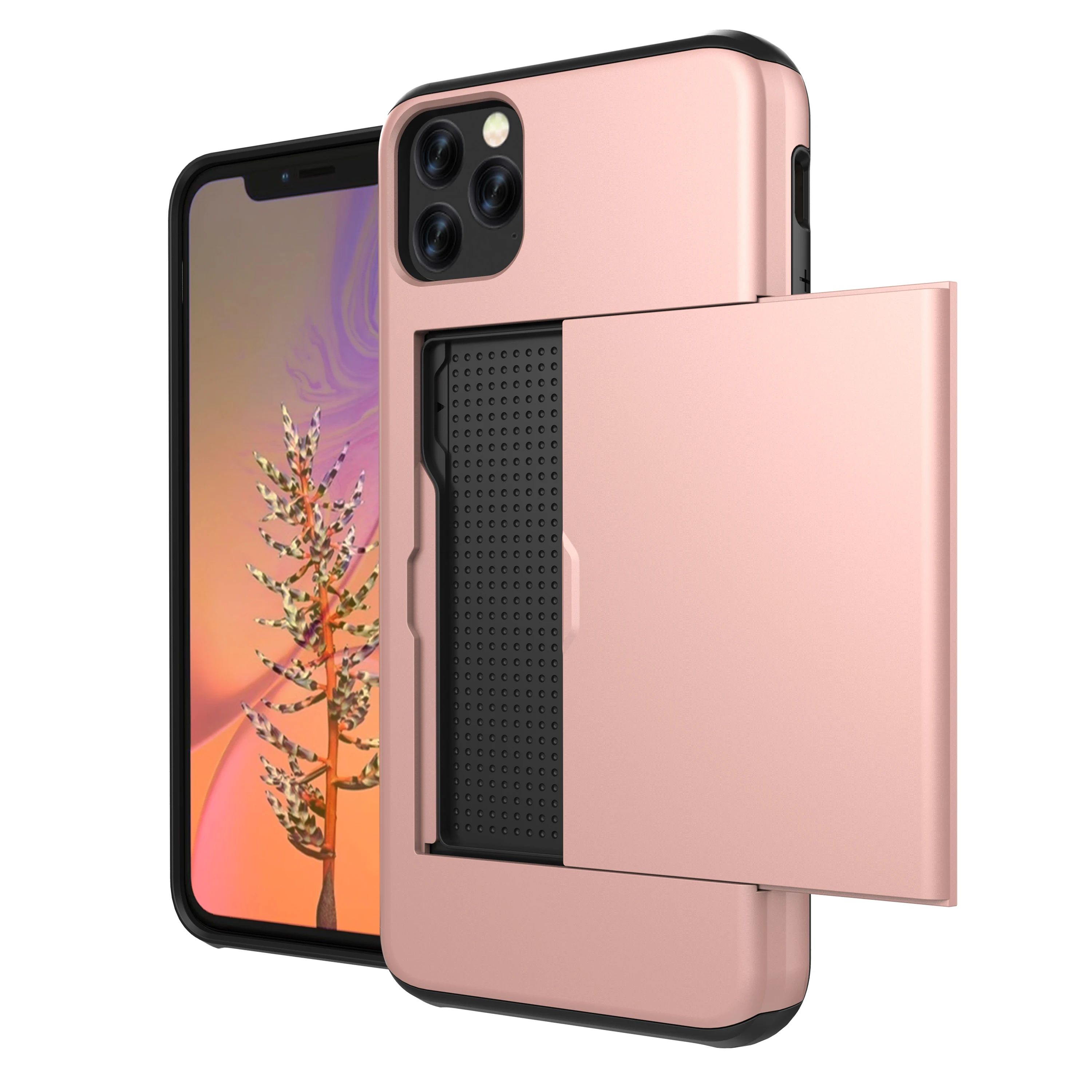 for iphone 11 pro max cover uyfrate hybrid card slot holder armor case for iphone 11 pro max 11 6 1 xs max xr x 8 7 6 plus 5 se free global shipping