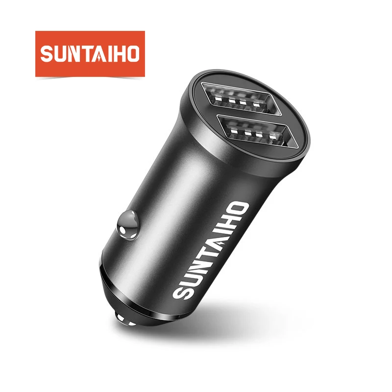 Автомобильное зарядное устройство Suntaiho с двумя usb портами универсальное
