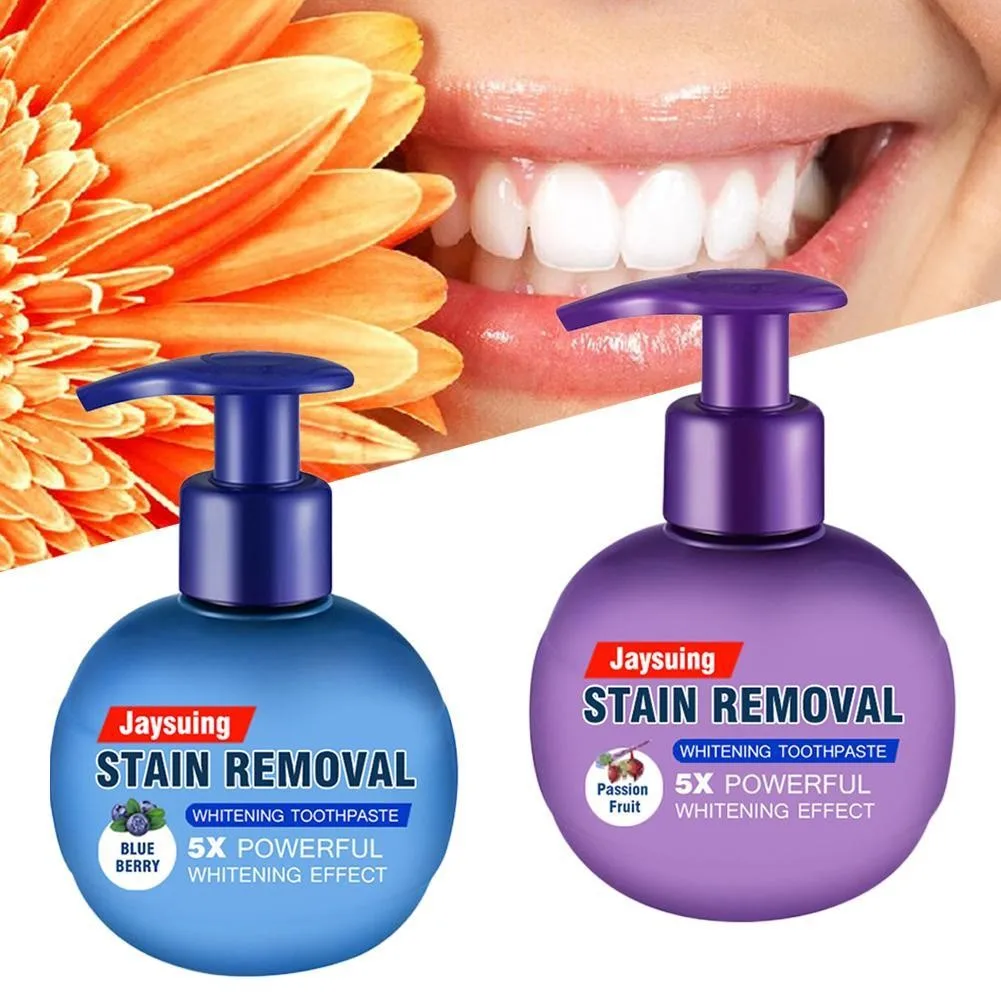

Hot 220g Fruit Blueberry Soda Toothpaste Intensive Stain Removal Whitening Toothpaste Instant Brightify Natural Toothpaste