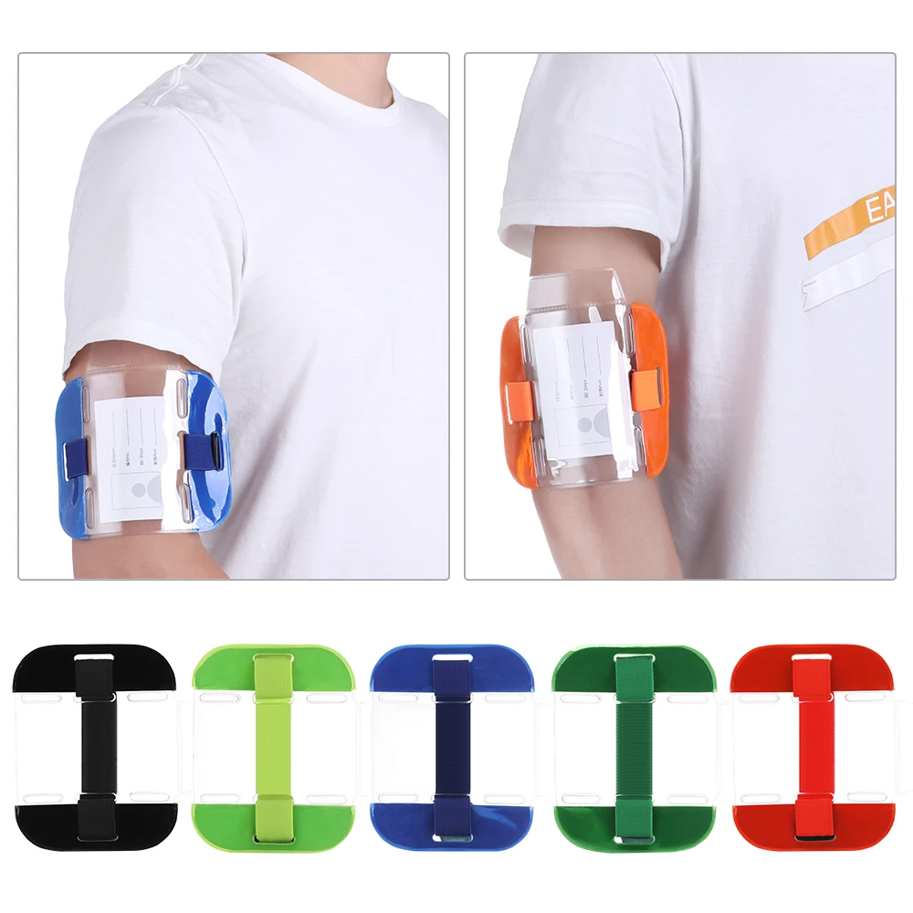 

1 шт. чехол для карты из ПВХ держатель значка Универсальный ID держатель для карт прозрачный видимость повязка на руку во время значок держат...