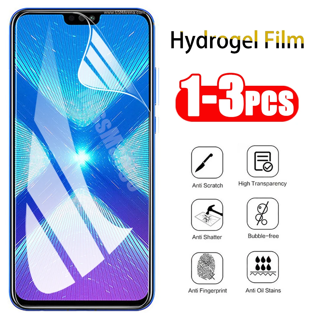 1 3 шт. Гидрогелевая пленка для Honor 8x8 x Защита экрана Huawei 8c 8s 8a pro 8 C S A мягкая полное