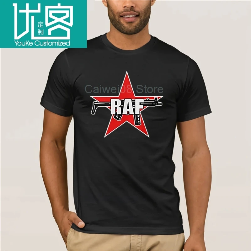 Футболка мужская дизайнерская RAF красная армейская фракция печать новый летний