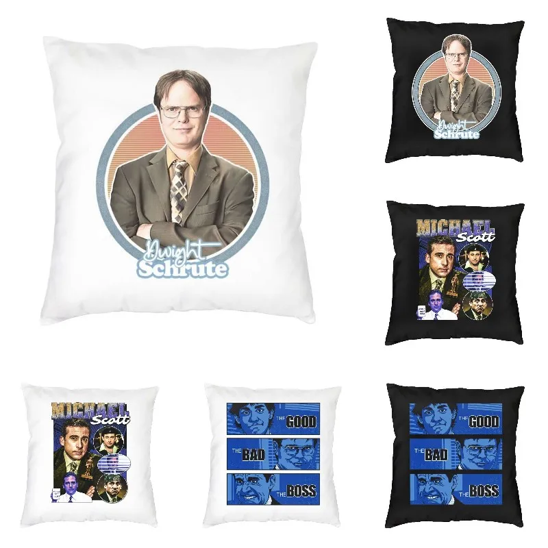 

Nordic Style Dwight Schrute The Office Homage Throw Pillow Case Home Decor Custom US TV Show Cushion Cover Pillowcover for Sofa