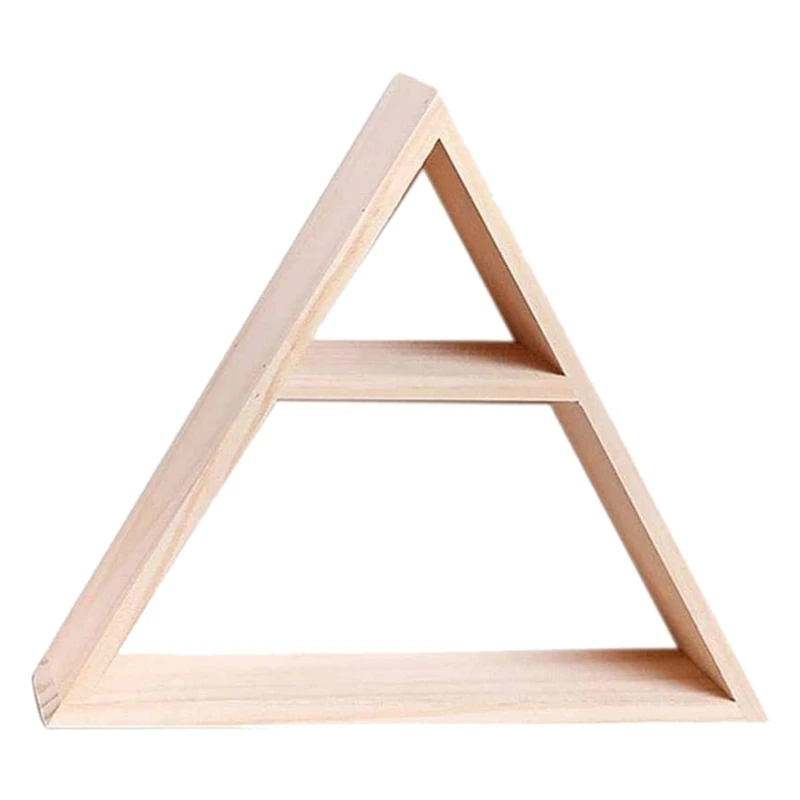 

Ins Wind Storage Rack Decoration Living Room Wall-Mounted Triple-cornered Shape Home Storage Rack Debris Rack