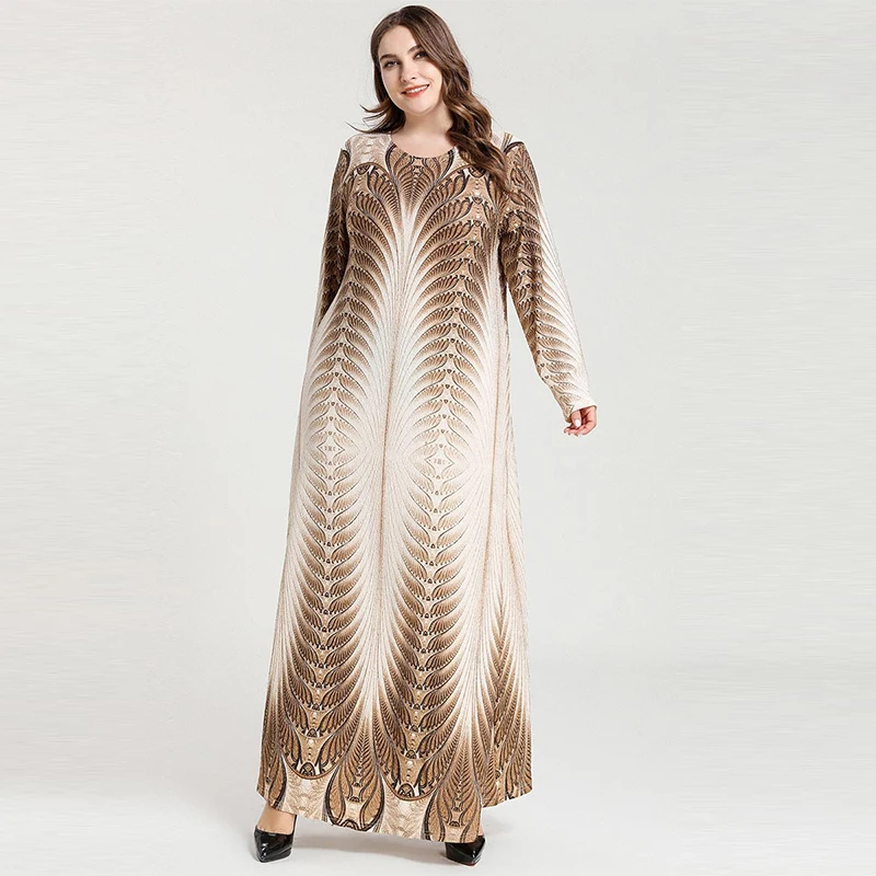 2020 новое прибытие плюс размер женское печатное модное с длинным рукавом