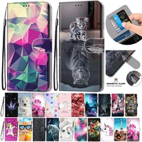 Flip Leather Case For Huawei Honor Pro 5 45 5 7 5 99 inch Fundas Wallet Card Holder Stand Book Cover Cat Dog Painted Coque