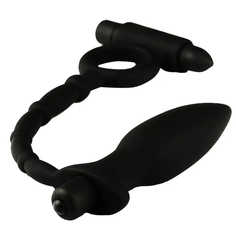 Двойные вибраторы-пенисы втулка вибрационный Анальный штекер G-spot интимные