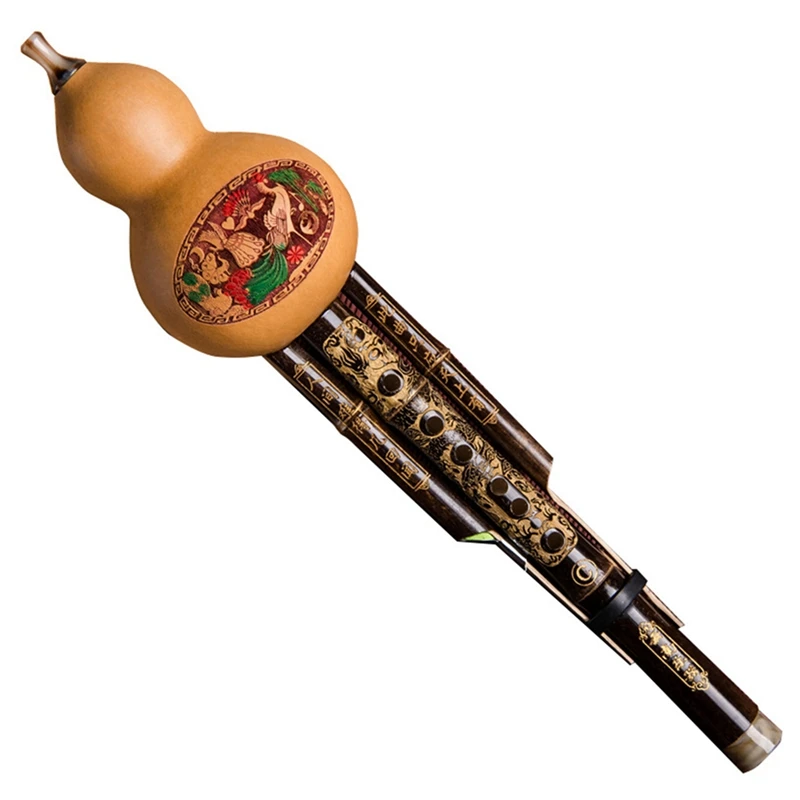 Черная бамбуковая Тыква Хулуси ручной работы кюрбит флейта этнический