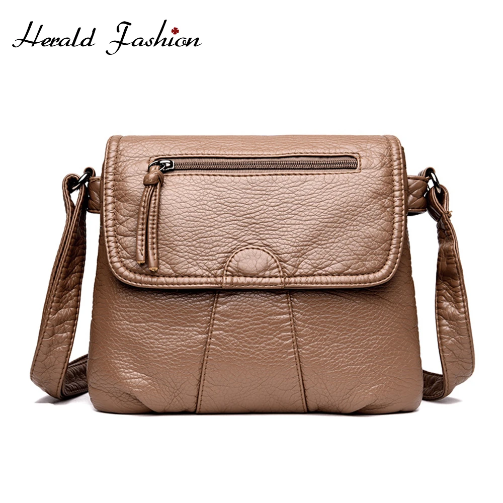 Сумка кросс боди Женская из мягкой кожи элегантный саквояж на плечо офисный