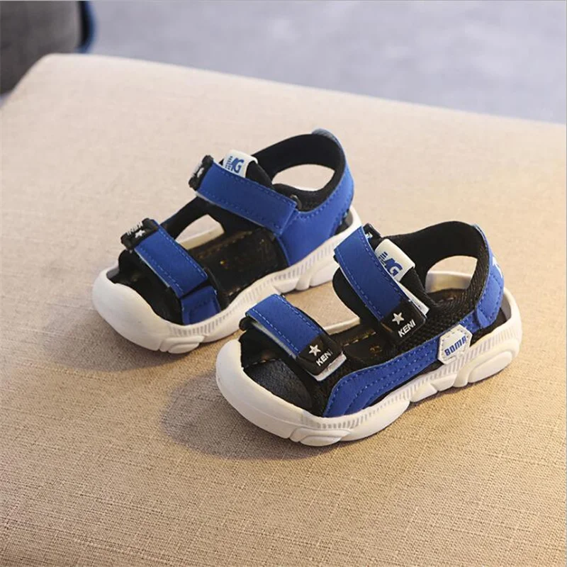 

2021 Children Summer Shoes Girl Sandals Patchwork Beach Shoes Big Boys Sandals Sport Style Roman Breathable Baotou Sandals