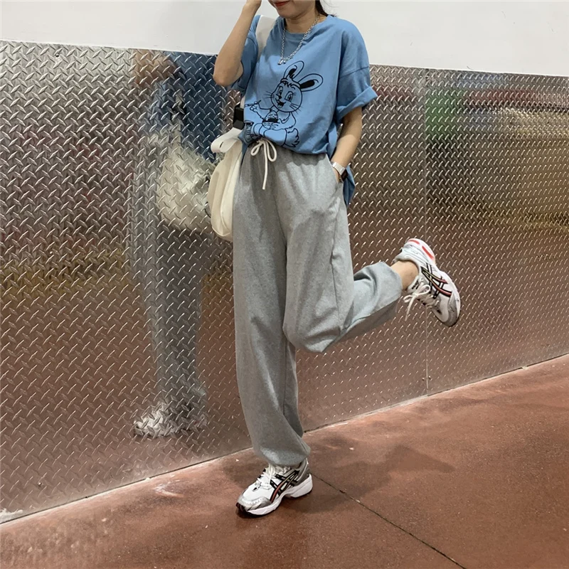

Fashion Comfort Women Gabby Pants Sweatpants Slacks Wide Leg Pants Female Plus Size Joggers Hip Hop Autumn Oversized Trousers