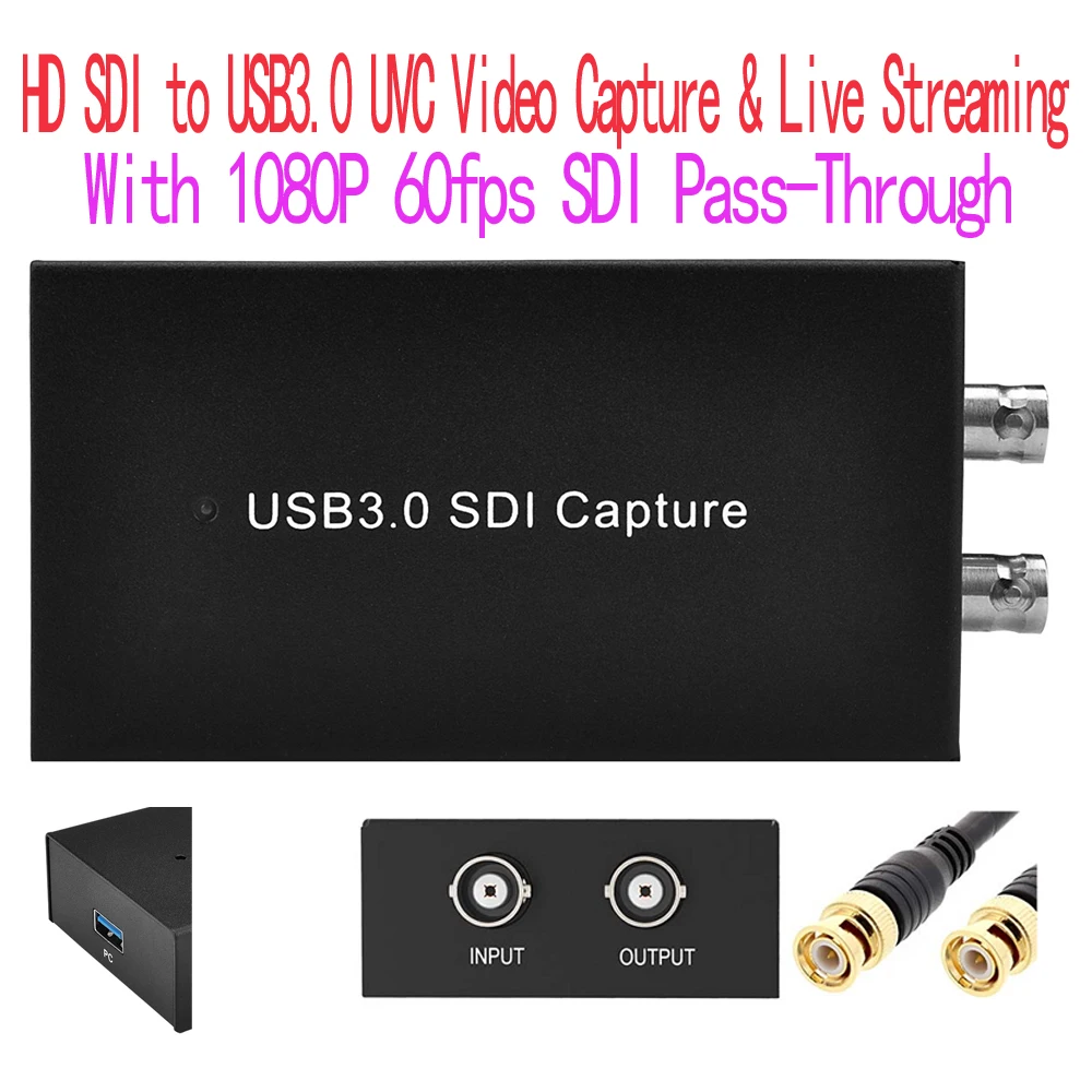 Ezcap 262 новый HD SDI до USB3.0 видео Захват коробка с UVC 1080P 60Fps сквозное 1080P60 потоковое |