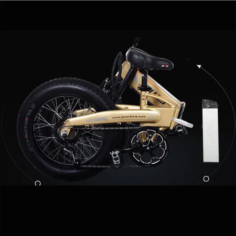 Kaufen Elektrische Bike 48V 10AH 20 Zoll Faltbare Elektrische Fahrrad 20*4,0 Zoll Fett Reifen Aluminium Berg/Schnee/strand Ebike
