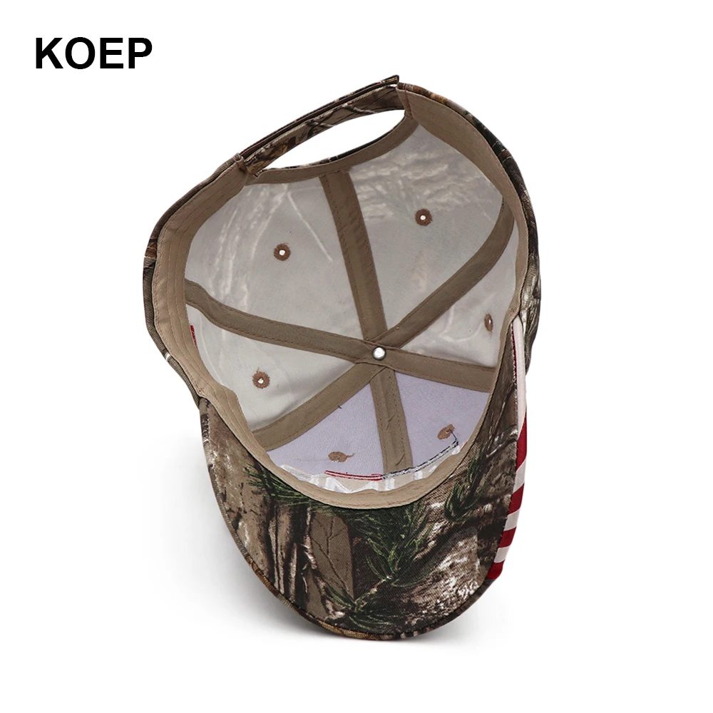 2024 Кепка Дональда Трампа камуфляжная бейсбольная кепка с флагом США