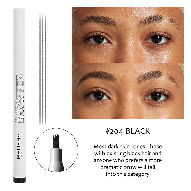 

New Eyebrow Pencil Waterproof Sweat Proof Cosmetic Three-claw Eyebrow Pen Eyes Makeup Lady Natural Bushy Eyebrows