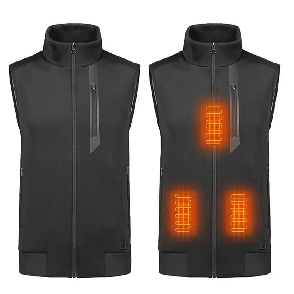 

Electric Heated Jacket Graphene Heated Vest with 3 Adjustable Temperature 5V USB Rechargeable Heating Body Warmer Vest for Out