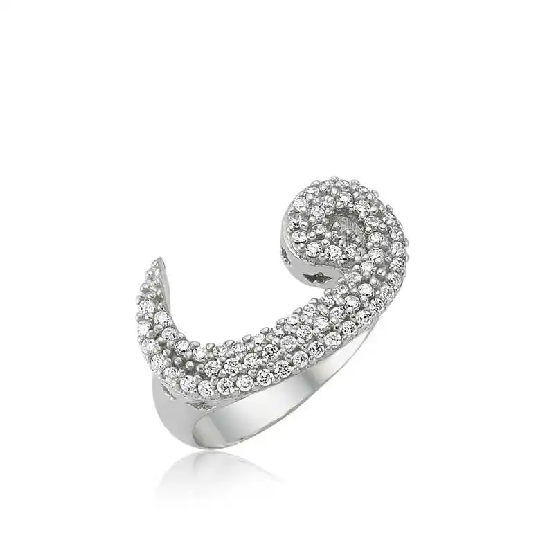 

Silverlina Silver White Vav Lady Ring