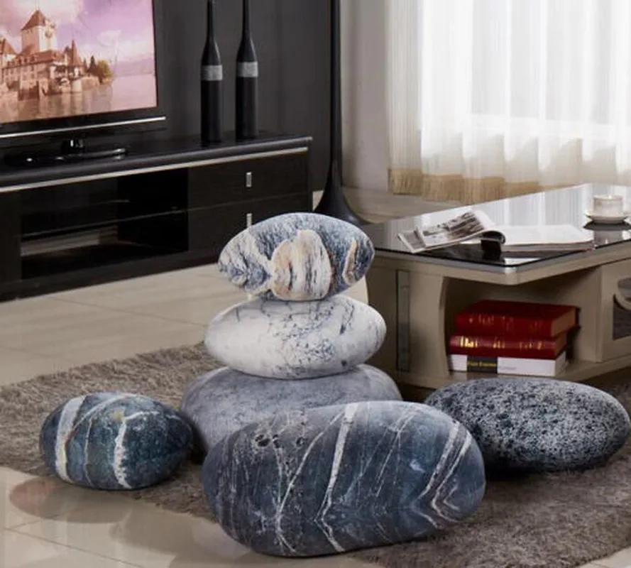 Набор 6 штук в партии с рисунком галечный камень подушки Рок декоративные