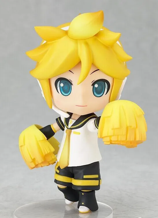 

VOCALOID2 Idol GS Company Nendo Kagamine Rin Len 189 190 Cheerful Japan Version 10cm Action Figure Model Toys
