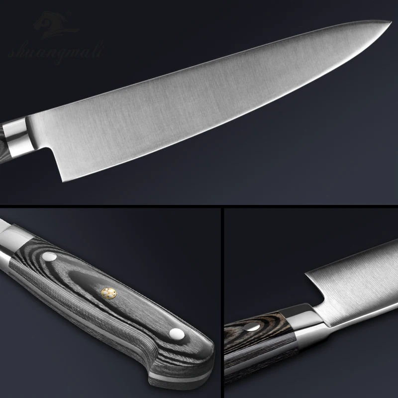 Кливер Gyuto нож из нержавеющей стали для резки мяса шеф-повара кухонный японский