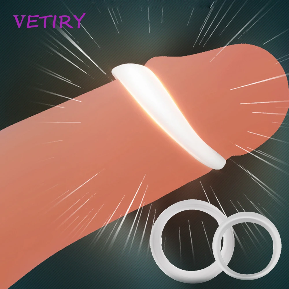 Корректор крайней плоти для мужчин 2 шт. кольца сопротивления мужское кольцо