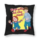 Ужасная квадратная подушка Friend Till The End, украшение для чехла, Детская игровая наволочка, декоративная подушка для автомобиля, двусторонняя