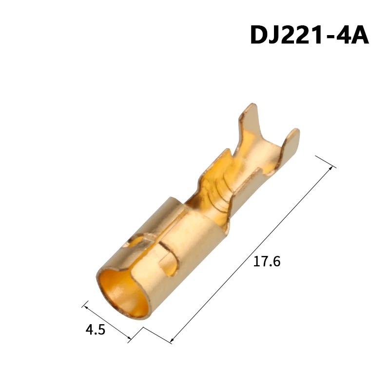 100Pcs/Lot 4.0mm Female and Male Bullet Terminals Connector Gold Brass Wire And Insulating Sleeves for Car | Обустройство дома