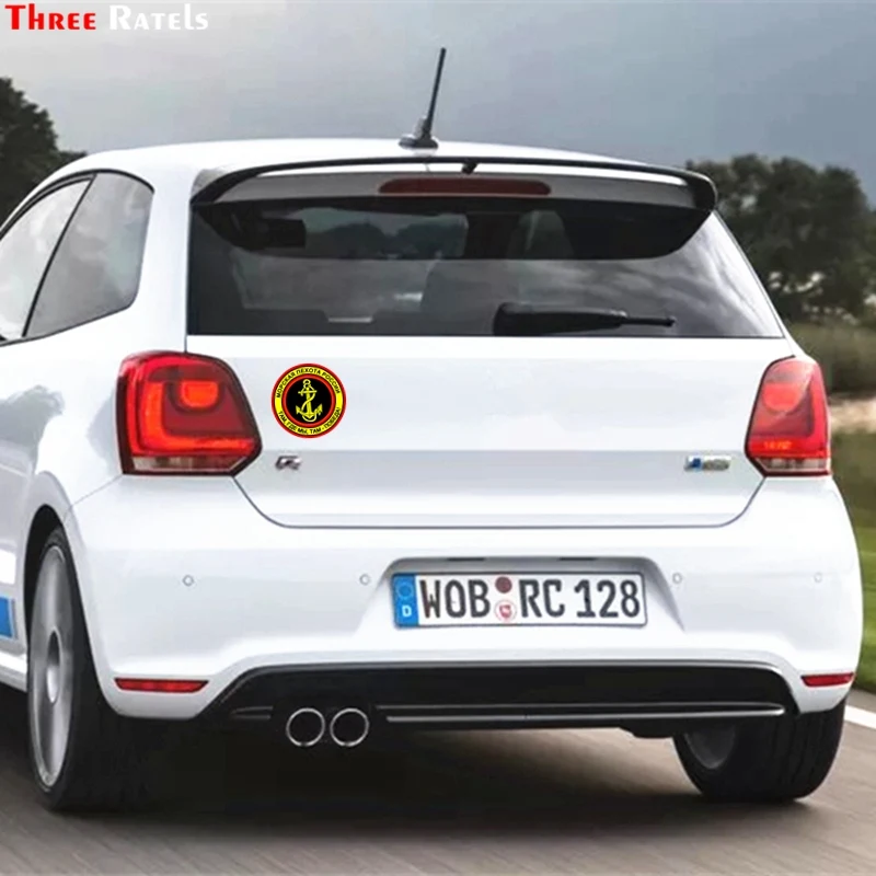 Three Ratels TZ 1703#15*15см морская пехота России там где мы победа! прикольные наклейки на